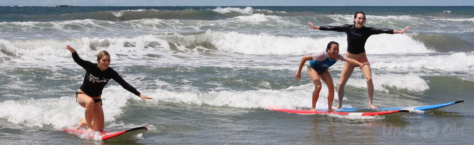 Una_Ola_Surf_Camp_Costa_Rica_7 Beginner Surf Lessons Girls